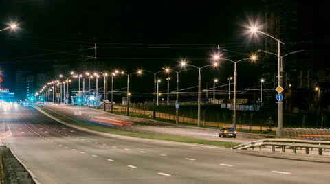 Night traffic Stock Footage 23248456