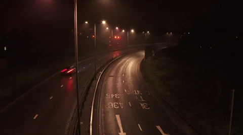 Night traffic Video stock 30571111