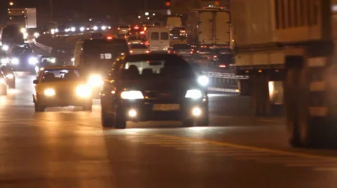 Night traffic Stock Footage 32848058