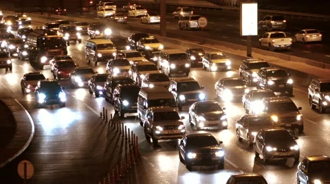 Night traffic Vídeos de archivo 60248213