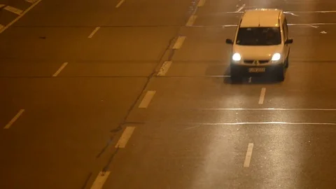 Night traffic Stock Footage 73521422