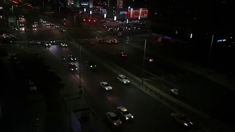 Night Traffic Stock Footage 78384701