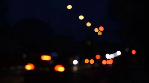 Night traffic Stock Footage 83080140