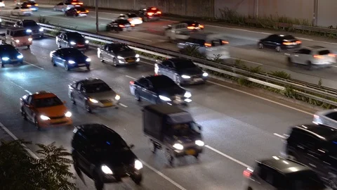 Night Traffic Vídeo Stock 114503394