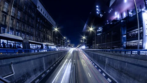 Night traffic Stock Footage 154909062