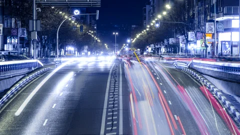 Night traffic Stock Footage 154909663