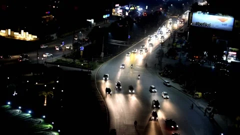 Night Traffic Stock Footage 165768036