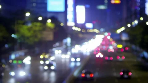 The night traffic Stock Footage 235268887