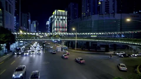 The night traffic Stock Footage 235268916