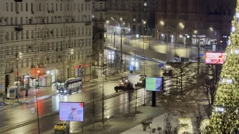 Night traffic Stock Footage 296033968