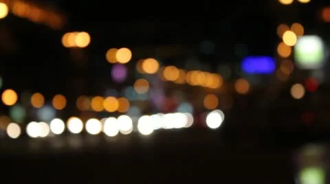 Night traffic lights Video stock 12428459