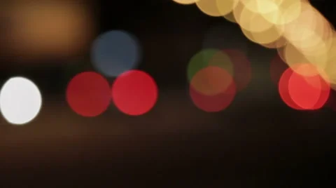 Night Traffic Lights HD Stock Footage 41572952