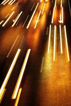 Night traffic Stock Photos