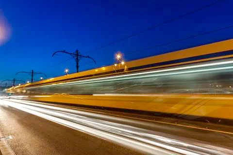 Night traffic Stock Photos