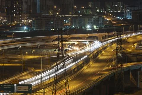 Night traffic Stock Photos