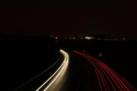 Night traffic Stock Photos