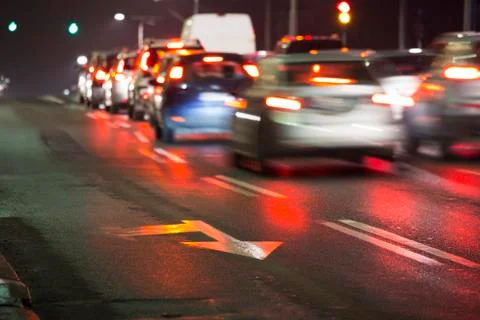 Night traffic Фото