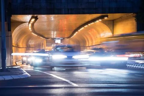 Night traffic Фото