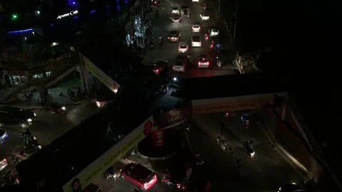 Night Traffic point Stock-Footage 112936088