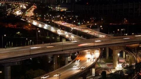 Night Traffic Proximity Vídeo Stock 106387692