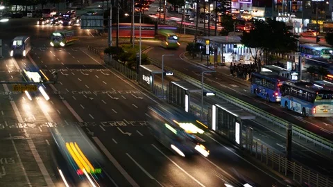 Night Traffic Proximity Vídeo Stock 107852538