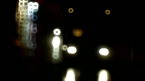Night, traffic, road Stock Footage 12569189