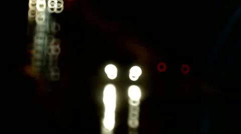 Night, traffic, road Stock Footage 12569334
