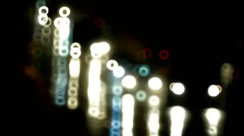 Night, traffic, road Stock Footage 12569342