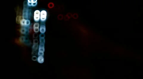Night, traffic, road Stock Footage 12569352