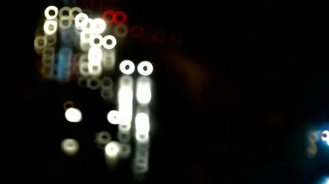 Night, traffic, road Stock Footage 12569366