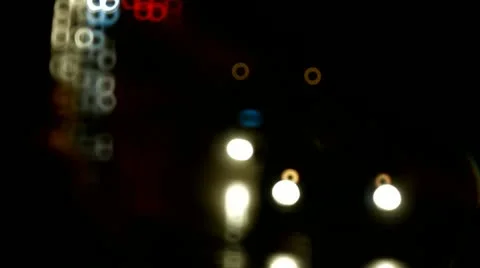Night, traffic, road Stock Footage 12569373