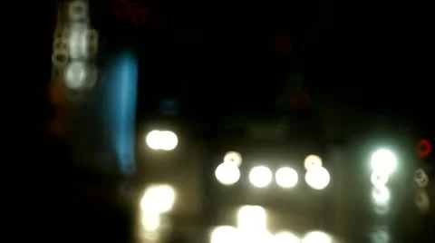 Night, traffic, road Stock Footage 12569611