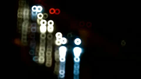 Night, traffic, road Stock Footage 12569627