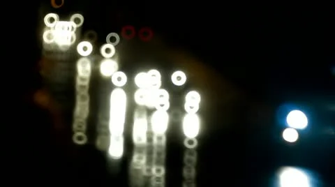 Night, traffic, road Stock Footage 12570340