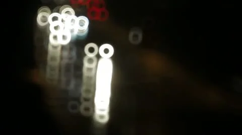 Night, traffic, road Stock Footage 12570349