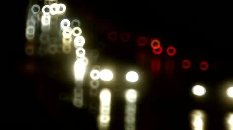Night, traffic, road Stock Footage 12570550