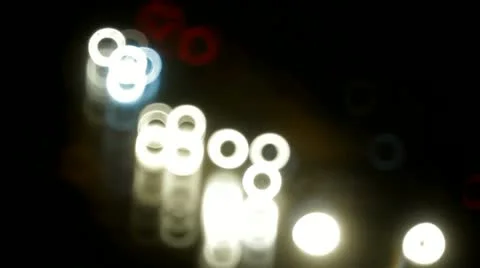 Night, traffic, road Stock Footage 12570555