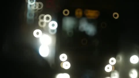 Night, traffic, road Stock Footage 12570589