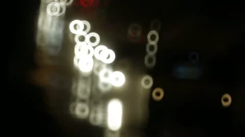 Night, traffic, road Stock Footage 12570598