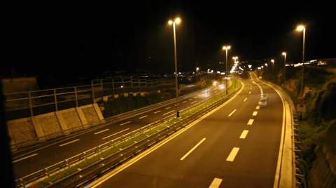 Night traffic time lapes Stock Footage 976269