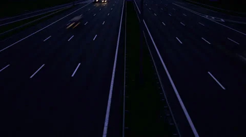 Night traffic time-lapse Stock Footage 23583918