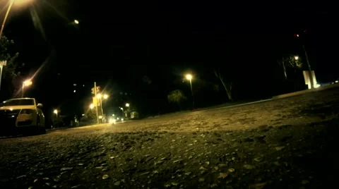 Night traffic time lapse Stock Footage 40687032