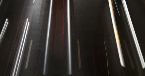 Night traffic time lapse Stock Footage 60367350