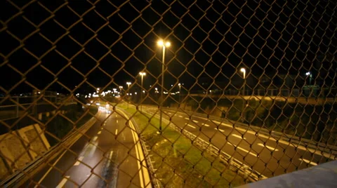 Night traffic time loop Stock Footage 976048