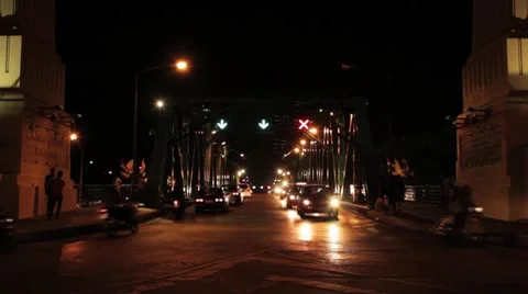Night Traffic Timelapse Stock Footage 8665508