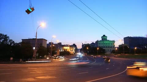 Night traffic timelapse 스톡 동영상 11516104