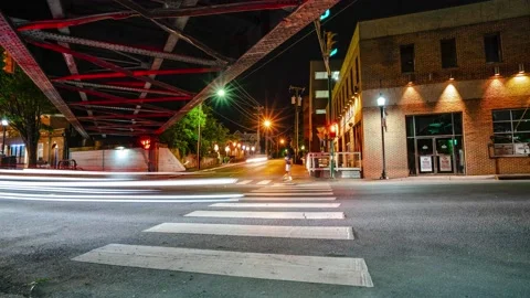 Night Traffic Timelapse Stock Footage 130665034