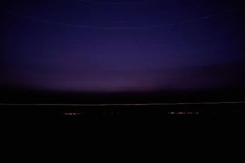 Night Trails Stock Photos