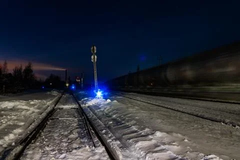 Night Train Passage Stock Photos