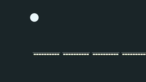 Night train wide shot Stock Footage 103458533